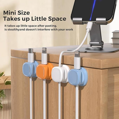 9 Pack Cord Organizer, Spring Cable Management, Adhesive Cute Cable Holder Clips - Image 7
