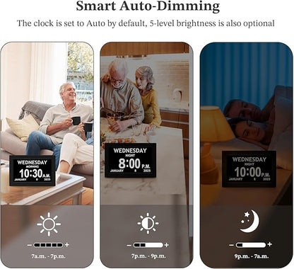 10.1'' Digital Clock, 1280*800p HD Extra Large Display, Digital Clock - Image 5