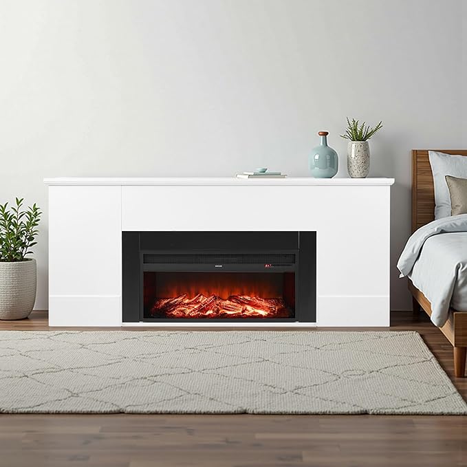 VEVOR 75-Inch Freestanding Fireplace, 1500W 5120 BTU Electric Fireplace Heater - Image 8