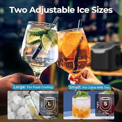 Antarctic Star Countertop Ice Maker, 9 Cubes in 6 Mins, Portable Ice Machine - Image 4