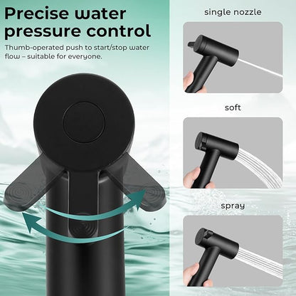 Handheld Bidet Sprayer for Toilet, Adjustable Water Pressure Control Rotary - Image 2