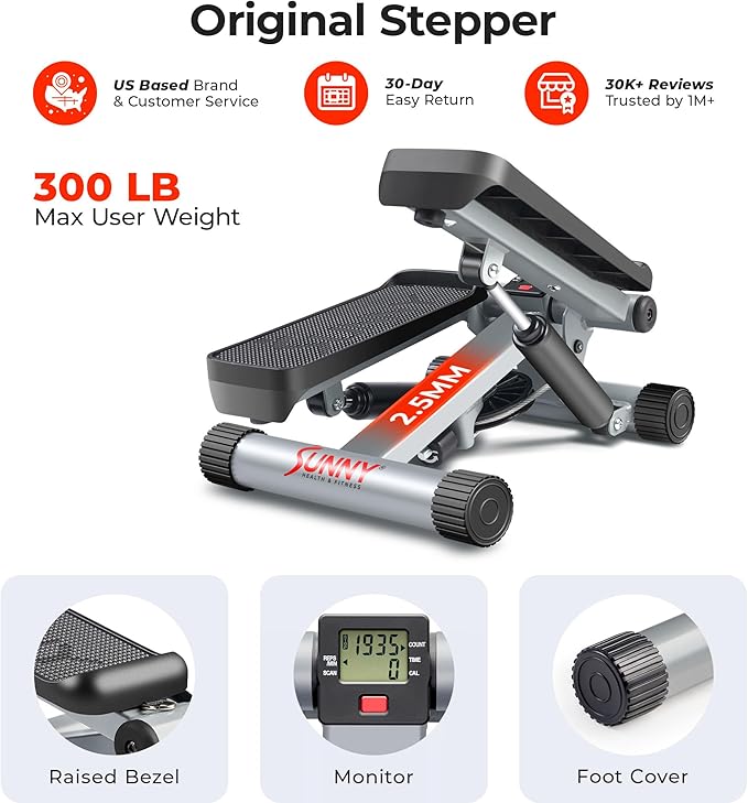 Sunny Health & Fitness Mini Stepper - Image 6