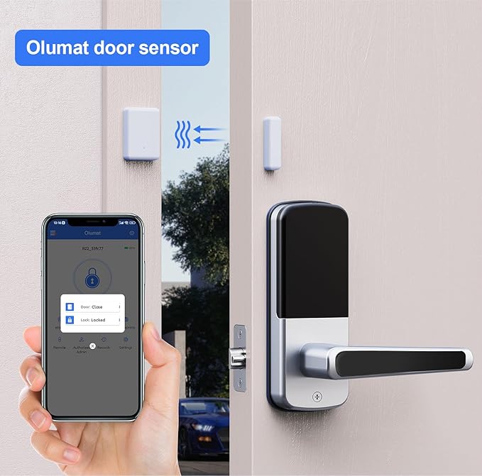 Smart Lock with WiFi Gateway, Keyless Entry Lock with Handle - Image 4