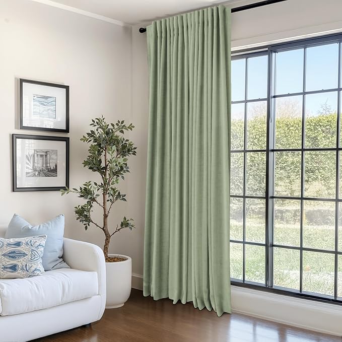 100% Blackout Shield Linen Blackout Curtains - Image 6