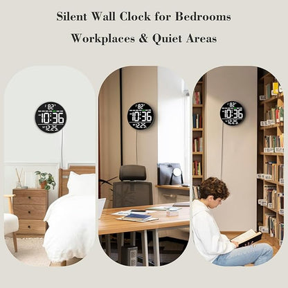 WallarGe Large Digital Wall Clock - Image 7