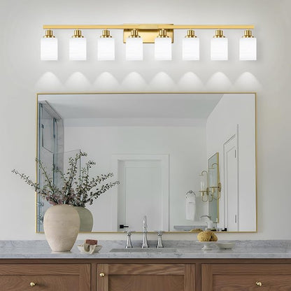 DIKAIDA 52inch Gold Bathroom Light Fixtures, Modern Bathroom Vanity Light - Image 6