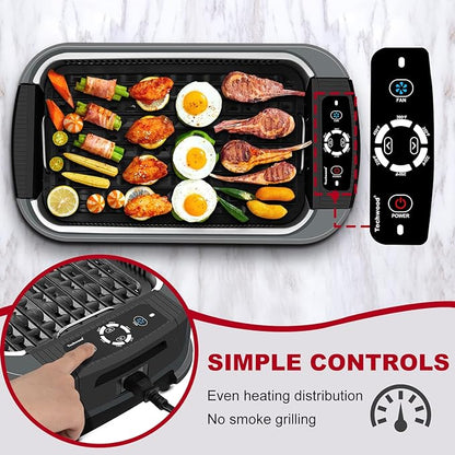 Techwood Indoor Grill Smokeless Grill, 1500W Indoor Korean BBQ Electric - Image 3