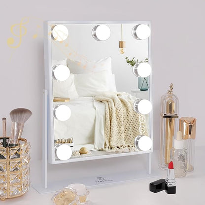 FENCHILIN White Hollywood Vanity Mirror by Fenchilin