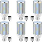 6 Pack 36W Corn LED Light Bulb, Fanless E26/E39 Medium/Large Mogul Base LED Cob by XYCN