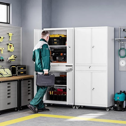 Letaya Metal Garage Storage Cabinet - Image 2