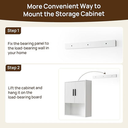 Modern Fluted Bathroom Wall Cabinet - Image 9
