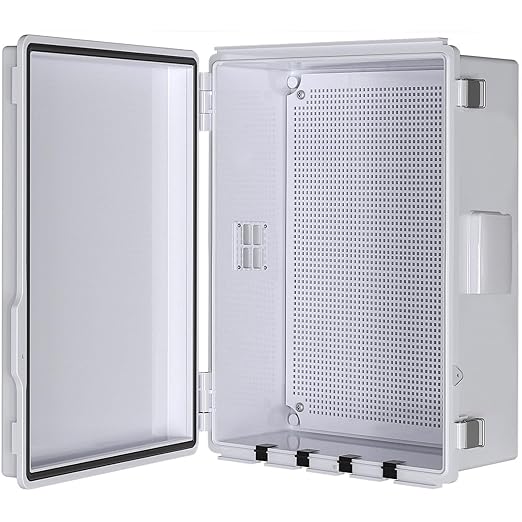 Electrical Junction Box, Ventilated Design, Cable Grommets, Indoor/Outdoor Use by ANIMACYN