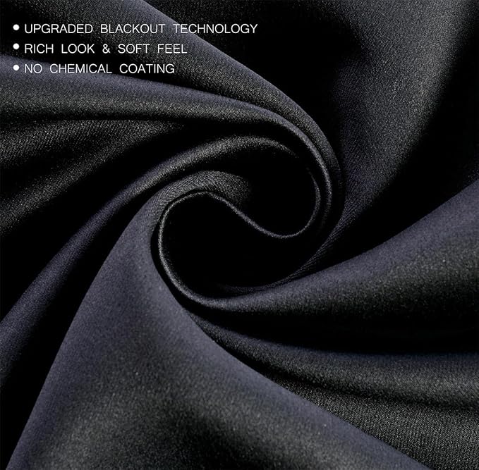MIUCO Room Darkening Grommet Thermal Insulated Blackout Window Curtains Panels - Image 4