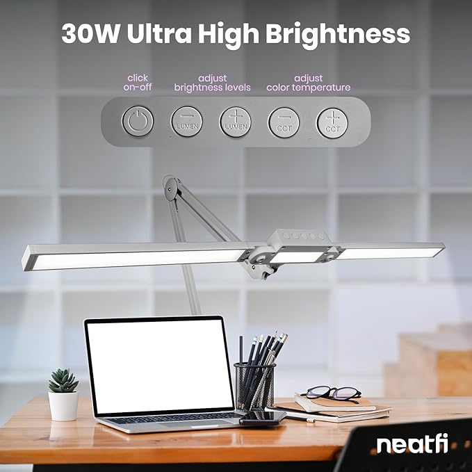 Neatfi LED Desk Lamp, Dimmable Desk Light - Image 2