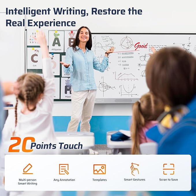 HKMLC Smart Board, Essential 55 Inch All-in-One Interactive Whiteboard - Image 7