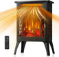 Electric Fireplace Stove, Fast Heating, X Infrared Fireplace Heater by Electactic