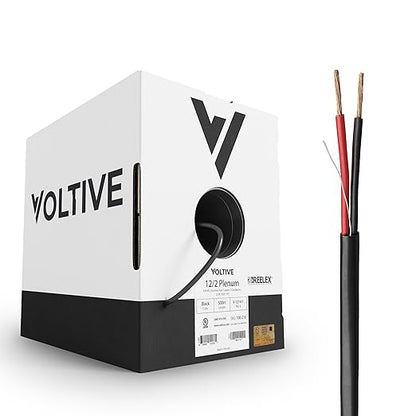 Voltive 12/2 Speaker Wire, Plenum CL3P, 500ft by Voltive