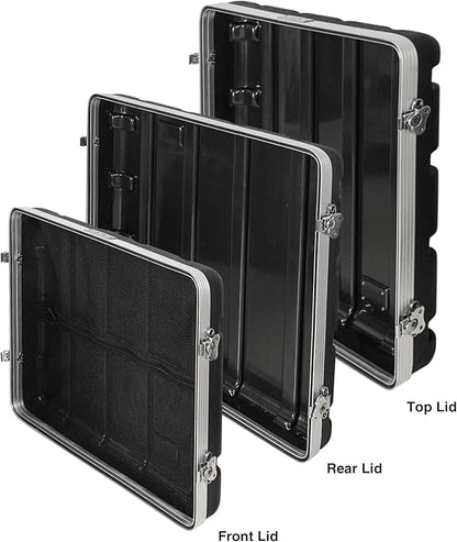 Sound Town Lightweight and Compact 8U ATA ABS Rack Case, - Image 6