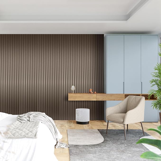 Art3dwallpanels Slat Wall Paneling, 8 Pack Wavy Grain Panel Wall Slats - Image 6