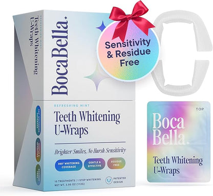 Boca Bella Teeth Whitening U-Wraps – 10 Treatments – 15% Hydrogen Peroxide by BocaBella