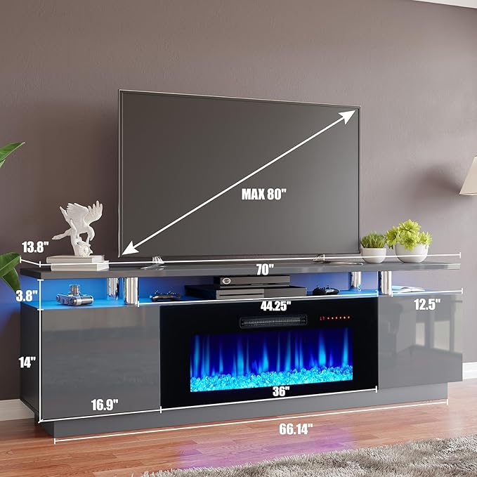 AMERLIFE Fireplace TV Stand - Image 4