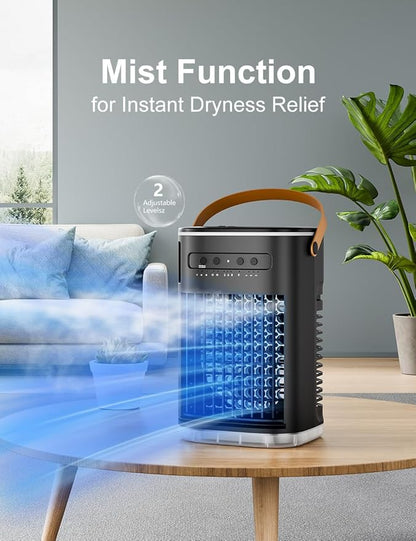 3-IN-1 Portable Air Conditioners, 5400mAh Built-In Battery Personal Evaporative - Image 5