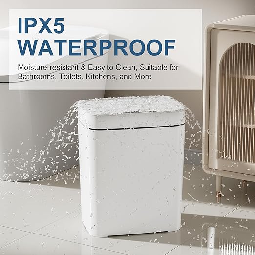 2 Pack 2.7 Gal Bathroom Trash Can - Image 7
