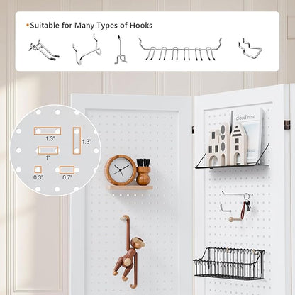Bonnlo 4/6 Panel Pegboard Freestanding, 5 FT Portable Display Board Organizer - Image 5