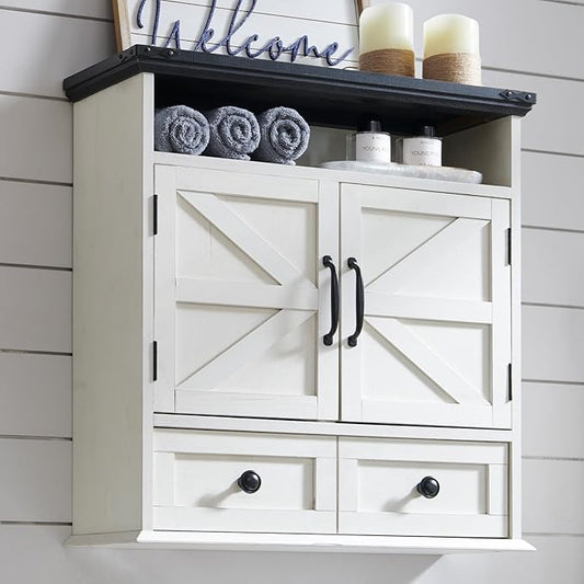 ACCOHOHO Bathroom Wall Cabinet, Farmhouse 24" Wide Medicine Cabinet by ACCOHOHO