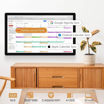 WOGO 32 inch Digital Calendar & Chore Chart, Touchscreen Interactive Monitor - Image 4