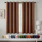 MIULEE Cappuccino Brown Blackout Curtains by MIULEE