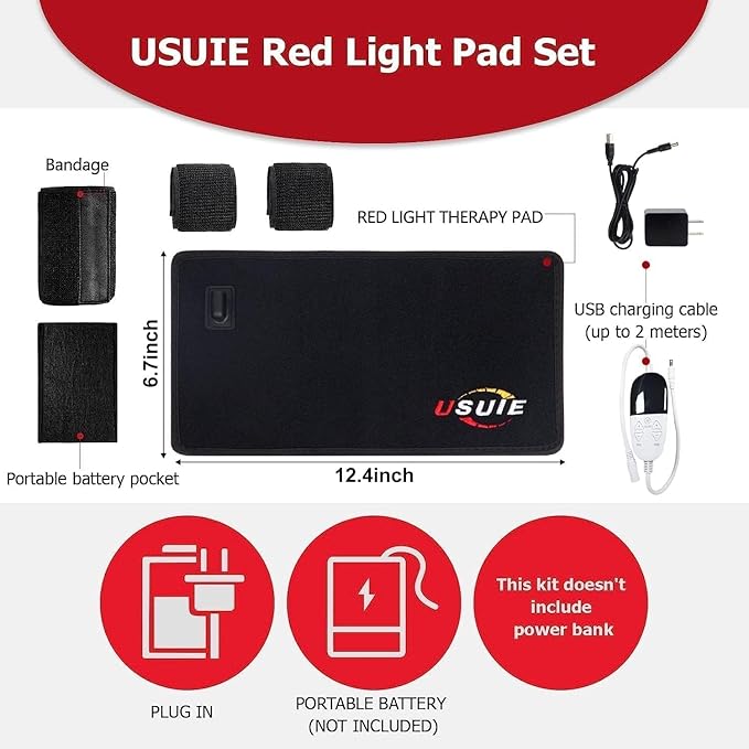 USUIE Red Light Therapy Belt for Body, Infrared Light Therapy Device, LED - Image 7