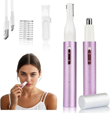 Mendaping 2025 Rechargeable Nose & Ear Hair Trimmer, Dual-Edge Blade Electric by Unknown