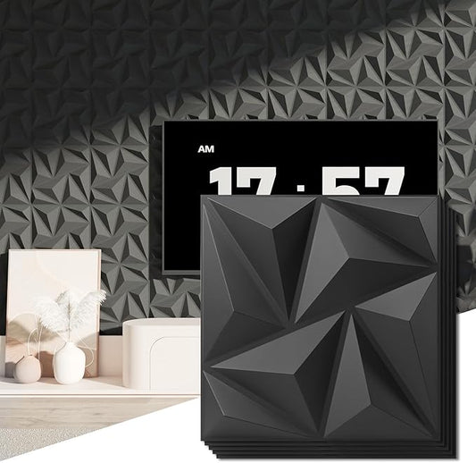 Art3d 3D Wall Panels 20 Pack, 11.8" x 11.8" PVC Wall Panels, Glue Up Wall Decor by Art3d