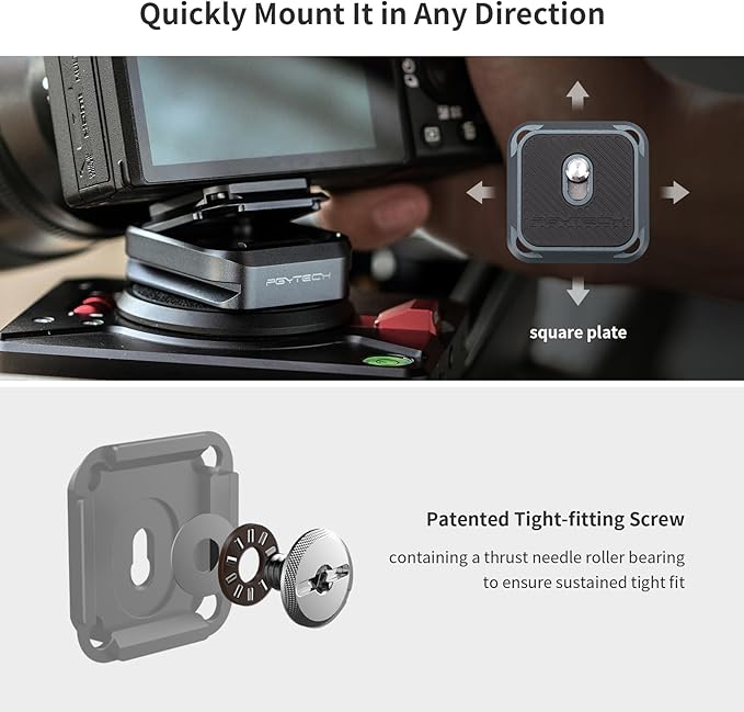 PGYTECH Quick Release Plate +Adapter w/Arcac-Swiss Interface Camera Quick - Image 5