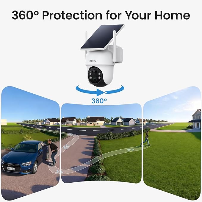 aosu Security Cameras Outdoor Wireless, 4 Cam-Kit, No Subscription, - Image 4