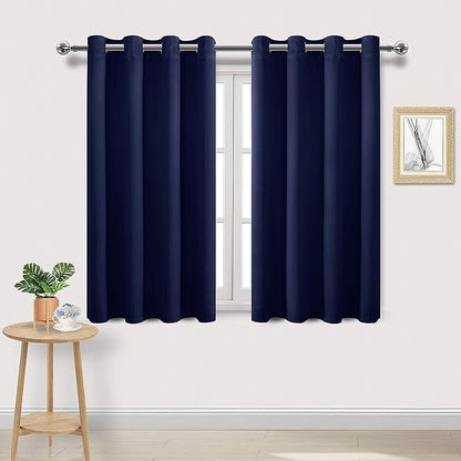 DWCN Navy Blue Blackout Curtains by DWCN