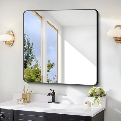 FORBATH Bathroom Mirror 30" x 30", Large Square Wall Mirror - Image 5