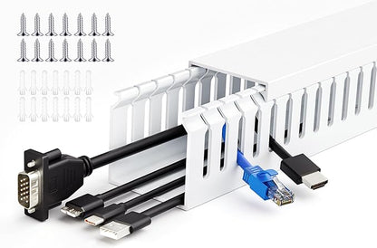ZhiYo 66in Professional Server Rack Cable Management Raceway, H2in x W2in Cable by ZhiYo