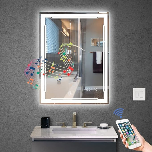 24''X32'' LED Bathroom Mirror by MLTMIRROR