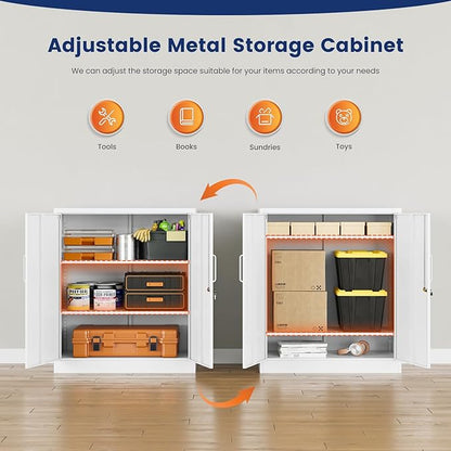 Yizosh Metal Garage Storage Cabinet - Image 4