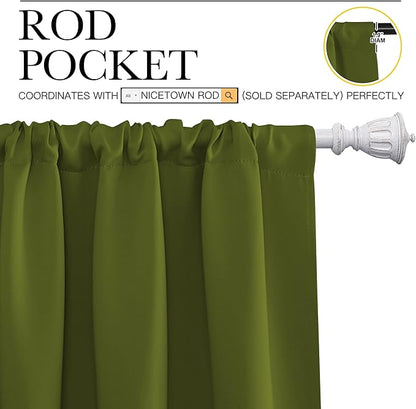 NICETOWN Kitchen Curtains, Short Blackout Curtains & Drapes, Thermal Insulated - Image 3