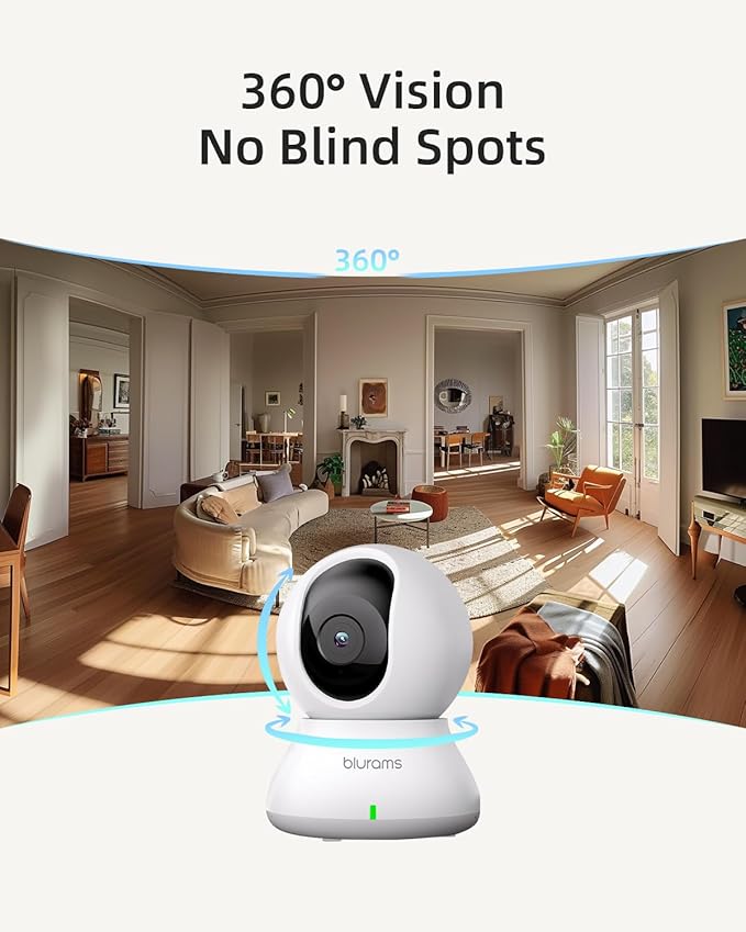blurams Indoor Security Camera, 5GHz/2.4GHz Dual-Band, 2K PZT Pet Camera - Image 3