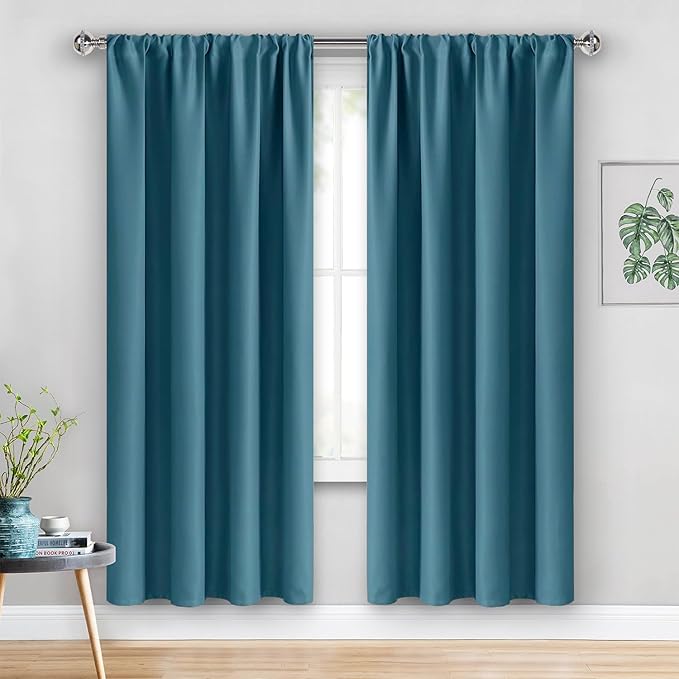JIUZHEN Blackout Curtains for Bedroom– Thermal Insulated, Noise Reducing Room - Image 2