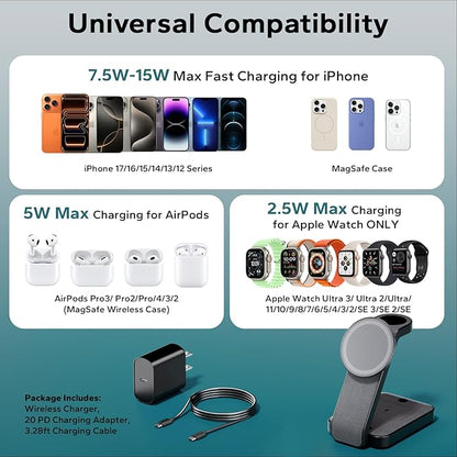 Eazpower 3 in 1 Foldable Wireless Charging Station - Image 5