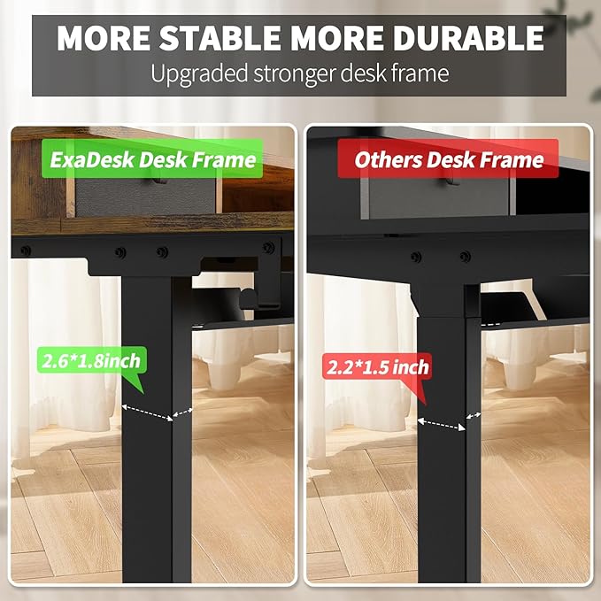 55 * 30 Inches Electric Standing Widened Desk Adjustable Height - Image 5