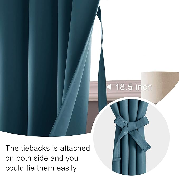 JIUZHEN Short Blackout Curtains - Image 6