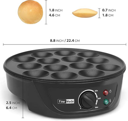 Non Stick Mini Pancakes Maker Machine, Electric Poffertjes Pan - Image 8