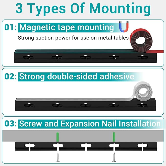 Cable Raceway - Magnetic Cable Management Under Desk - Image 6