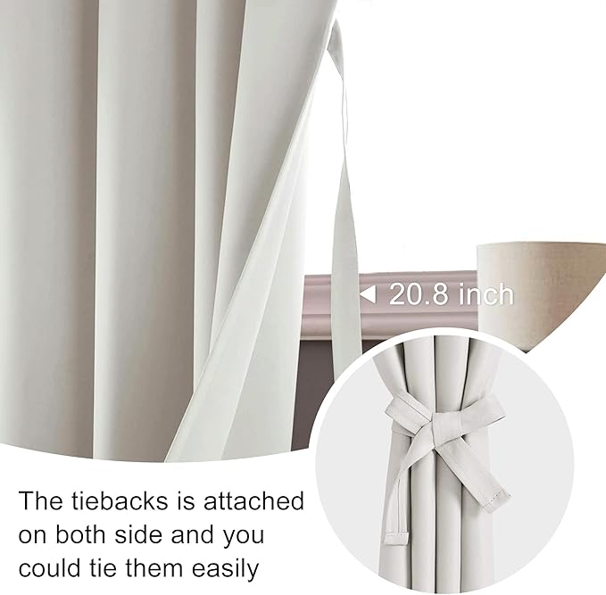 JIUZHEN Short Blackout Curtains - Image 5